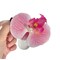 Pink Orchid Flower Hair Clip,Flower Hair Clip Cute Pink Orchid Side Barrettes Elegant Suitable